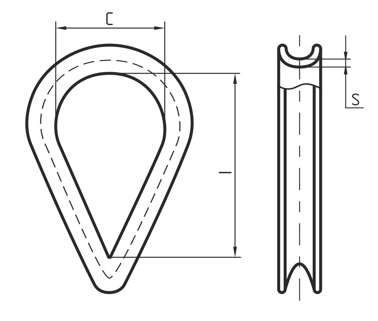 Коуш DIN 6899 BF9 B Certex Схема
